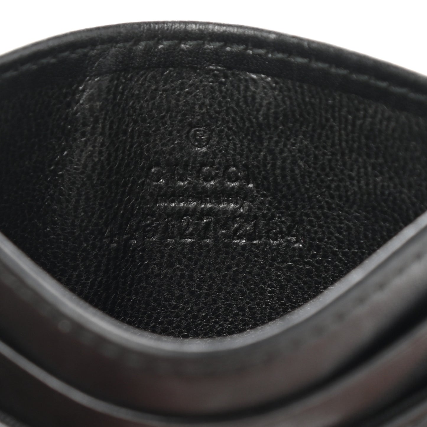 Calfskin Matelasse GG Marmont Card Holder Black
