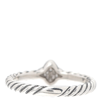 David Yurman Sterling Silver Diamond Quatrefoil Ring 49 5 3 of 5