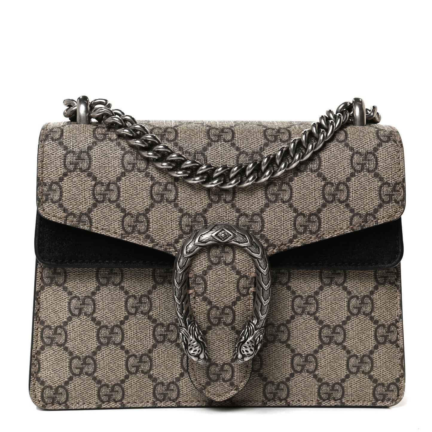 GG Supreme Monogram Mini Dionysus Shoulder Bag Black