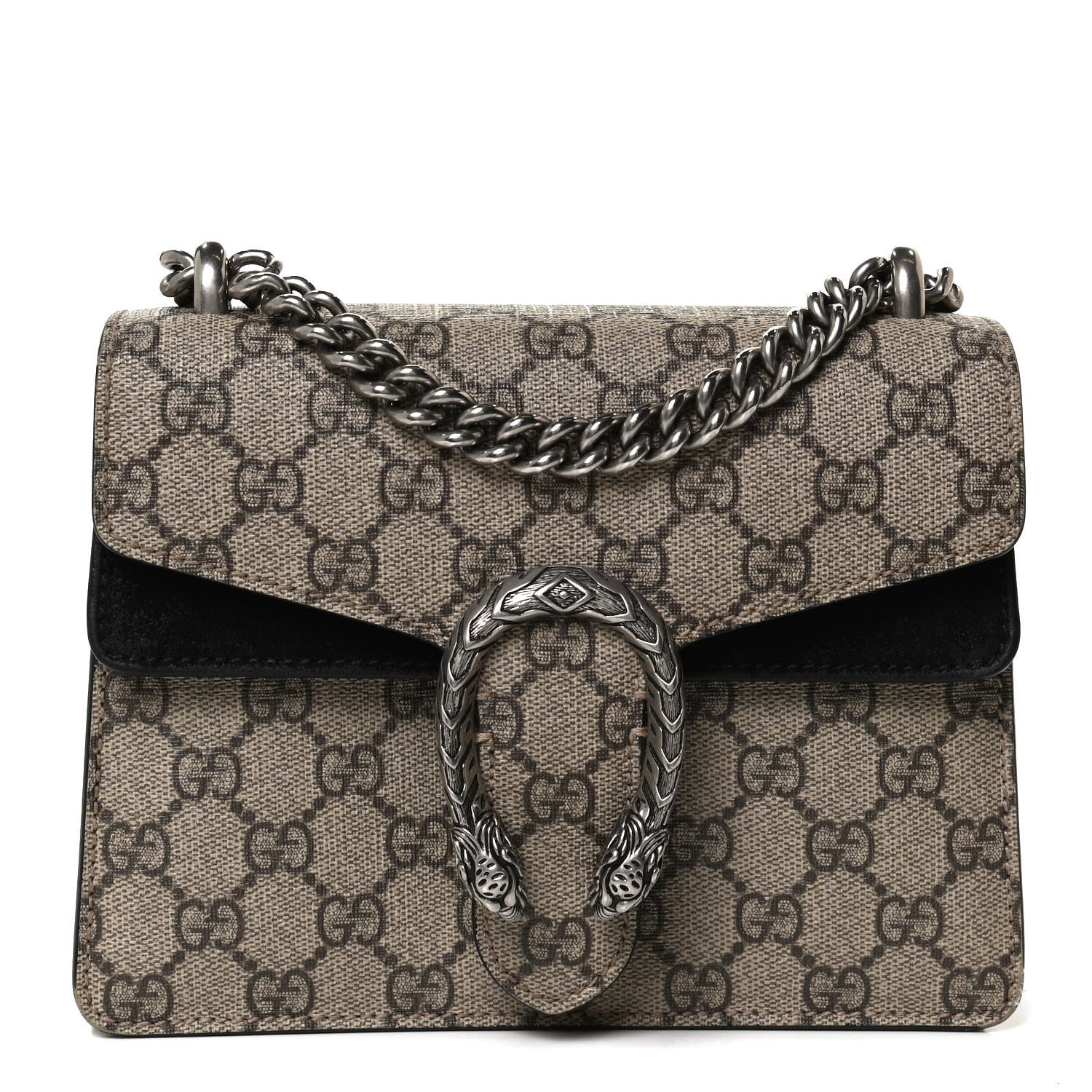 Gucci GG Supreme Monogram Mini Dionysus Shoulder Bag Black 1 of 12
