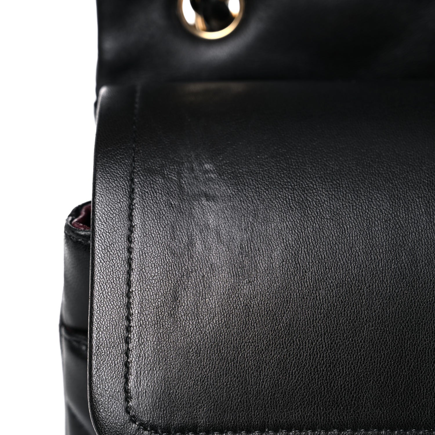 Chanel Lambskin Quilted Jumbo Double Flap Black 15 of 16