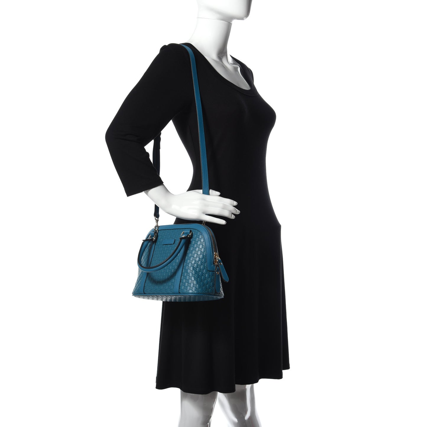Microguccissima Mini Dome Bag Deep Cobalt