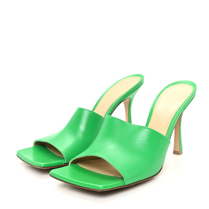 Bottega Veneta Lambskin Stretch Mule Sandals 40 Grass 4 of 8