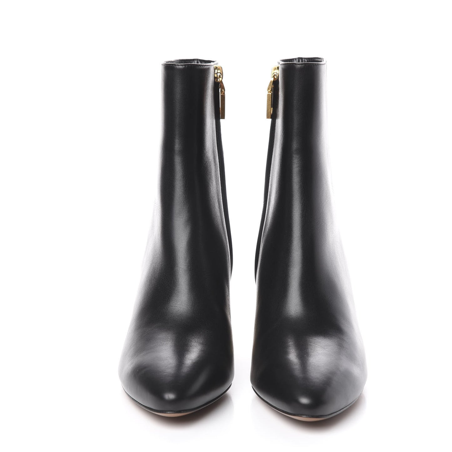 Smooth Calfskin Triangle Bootie 37 Black