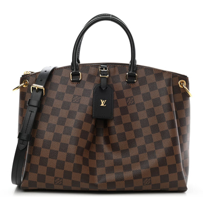Louis Vuitton Damier Ebene Odeon Tote MM Black 1 of 7