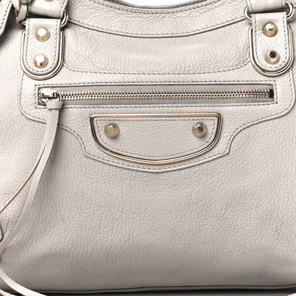 Balenciaga Chevre Gold Metallic Edge Hardware City Gris Perle 10 of 13