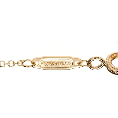 Tiffany 18K Yellow Gold Large T Smile Pendant Necklace 3 of 4