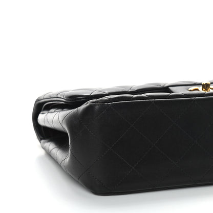 Chanel Lambskin Quilted Jumbo Double Flap Black 8 of 13