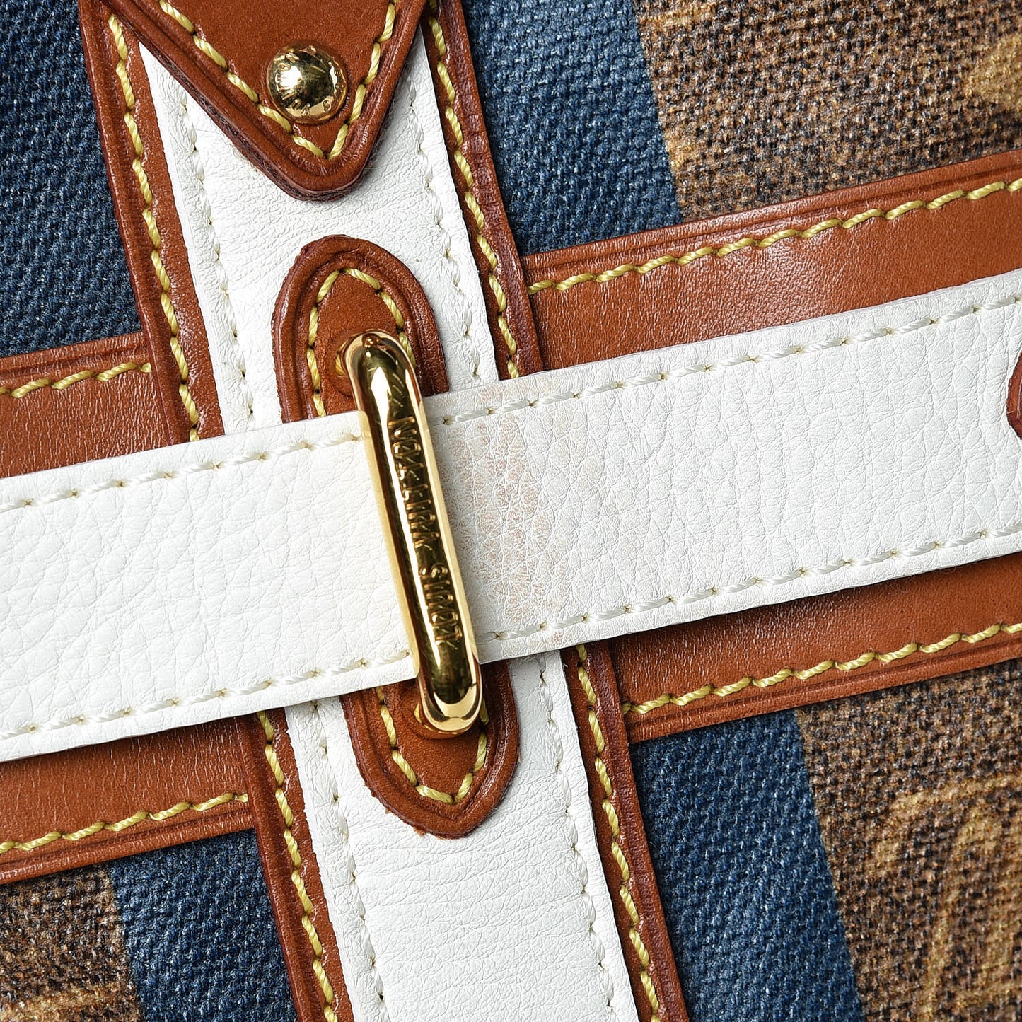 Monogram Rayures Tisse Sac GM Blue