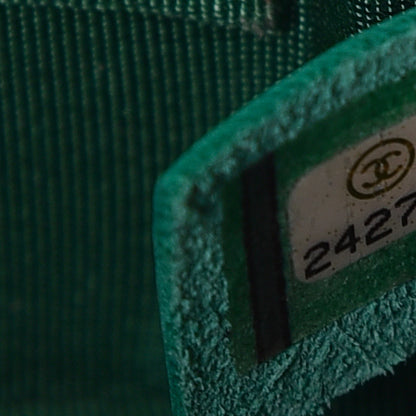 Chanel Lambskin Quilted Bi-Color CC Box Camera Case Green 6 of 8