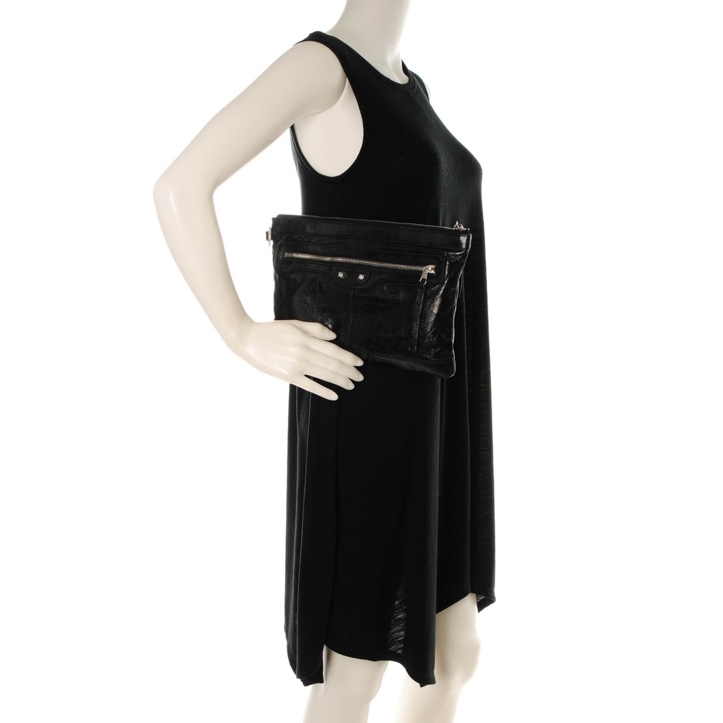 Agneau Arena Classic Hardware Small Clip Black