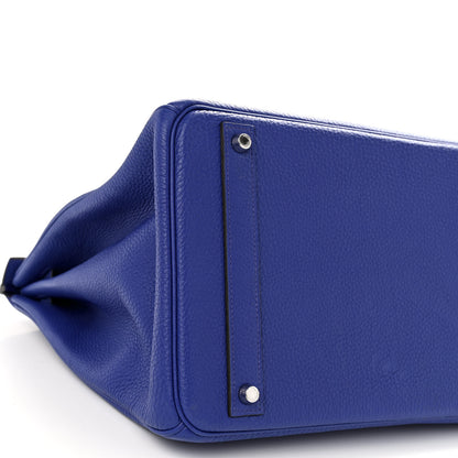 Hermes Togo Birkin 40 Bleu Electrique 9 of 10