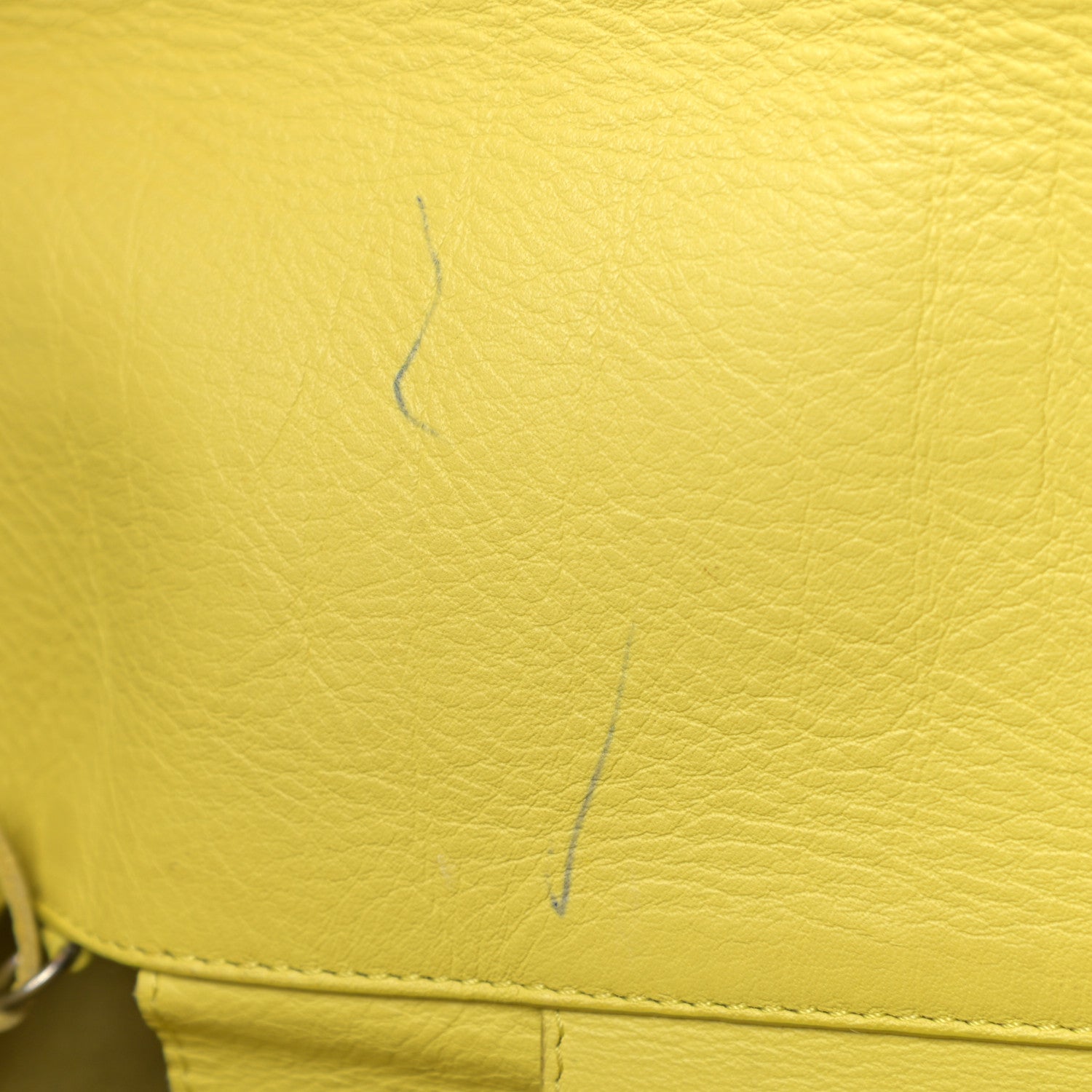 Balenciaga Calfskin Papier Sight Clutch Jaune Poussin 9 of 13