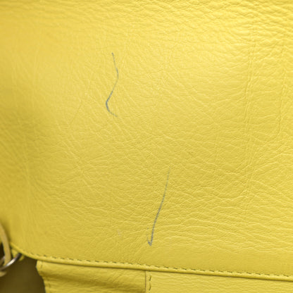 Balenciaga Calfskin Papier Sight Clutch Jaune Poussin 9 of 13