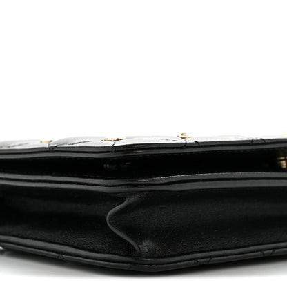 Chanel Lambskin Quilted All About Chanel Charm Wallet On Chain WOC Black 10 of 13