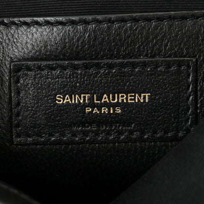 Saint Laurent Tweed Calfskin Matelasse Monogram Baby Niki Chain Satchel Blue 6 of 10