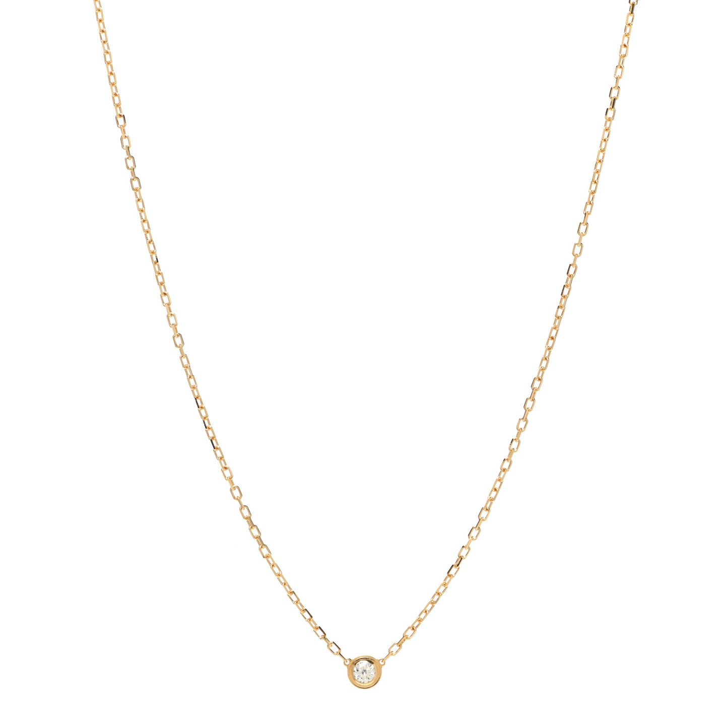 18K Yellow Gold Diamond SM D'Amour Pendant Necklace