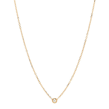Cartier 18K Yellow Gold Diamond SM D'Amour Pendant Necklace 1 of 7
