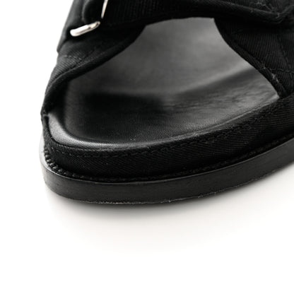 Chanel Mixed Fibers Velcro Dad Sandals 39.5 Black 13 of 15