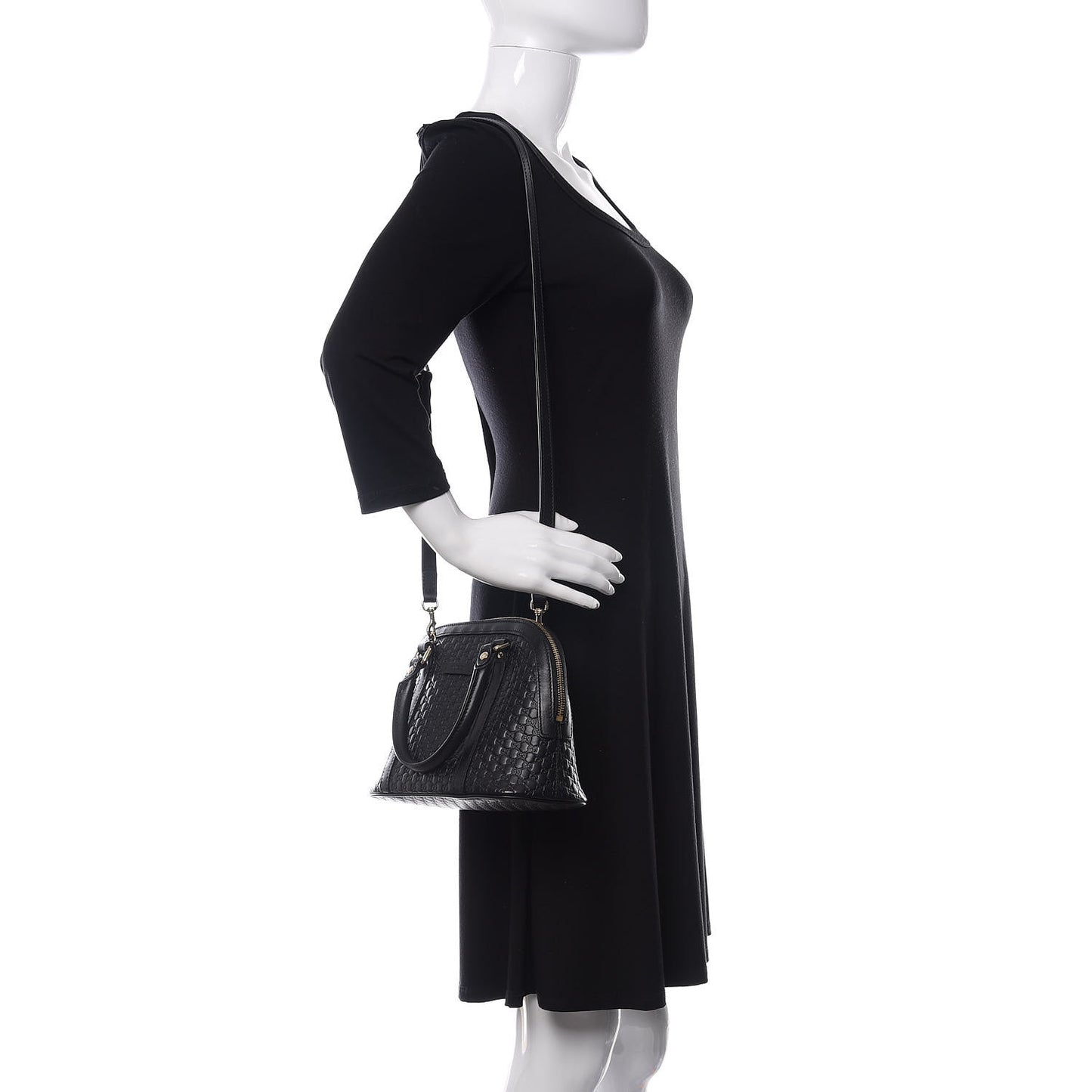 Microguccissima Mini Dome Bag Black