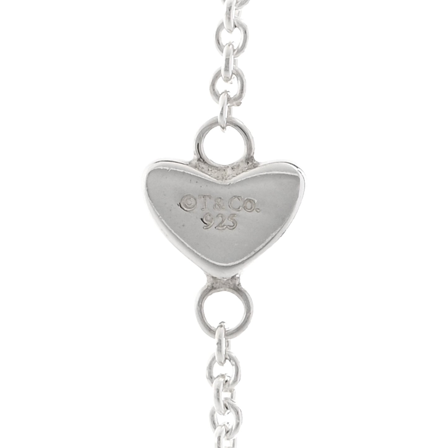 Sterling Silver Heart Lariat Necklace