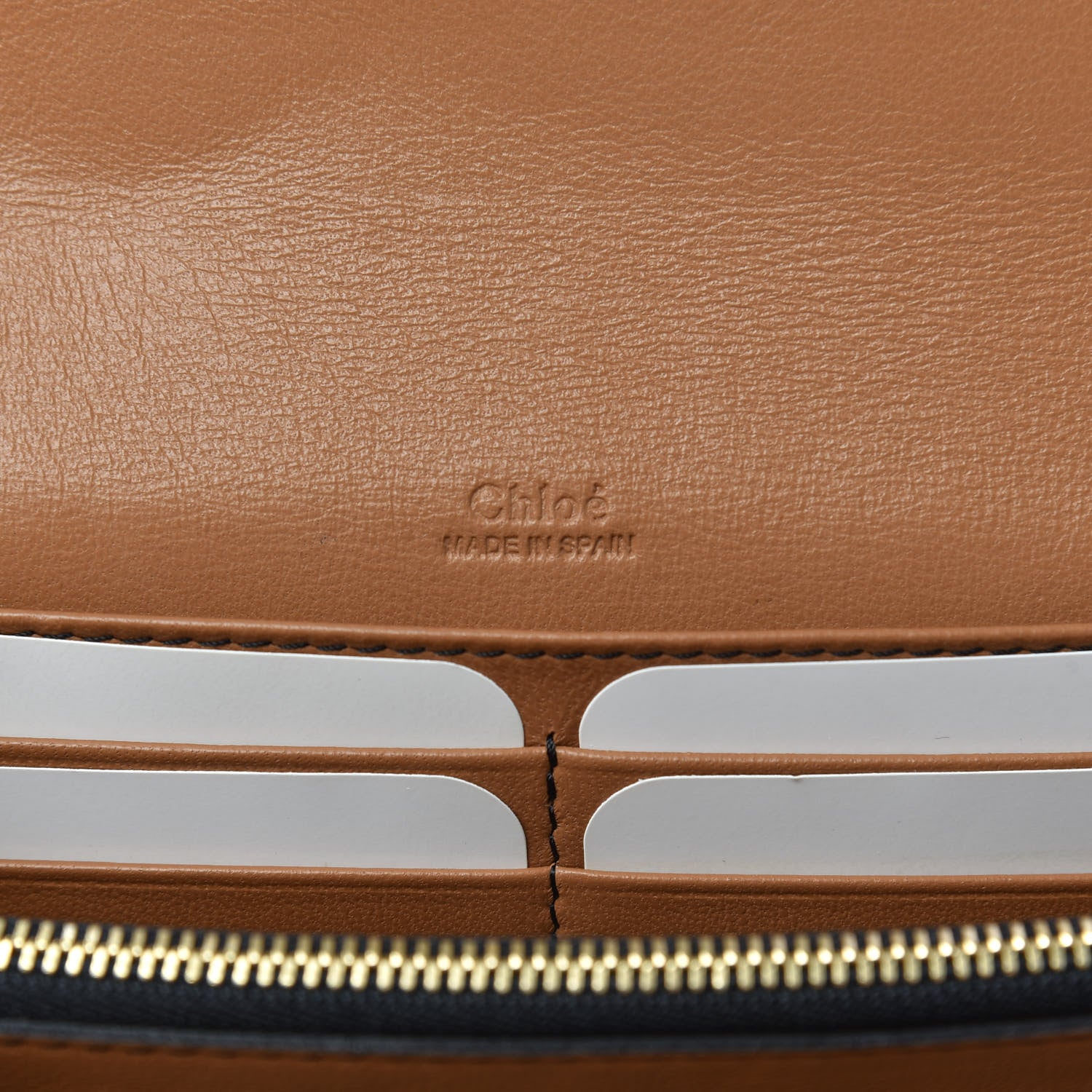 Chloe Calfskin Patchwork Wallet Black Nude 6 of 10