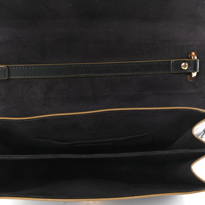 Fendi Vitello Liberty Scalloped Studded Kan I Shoulder Bag Black 5 of 10