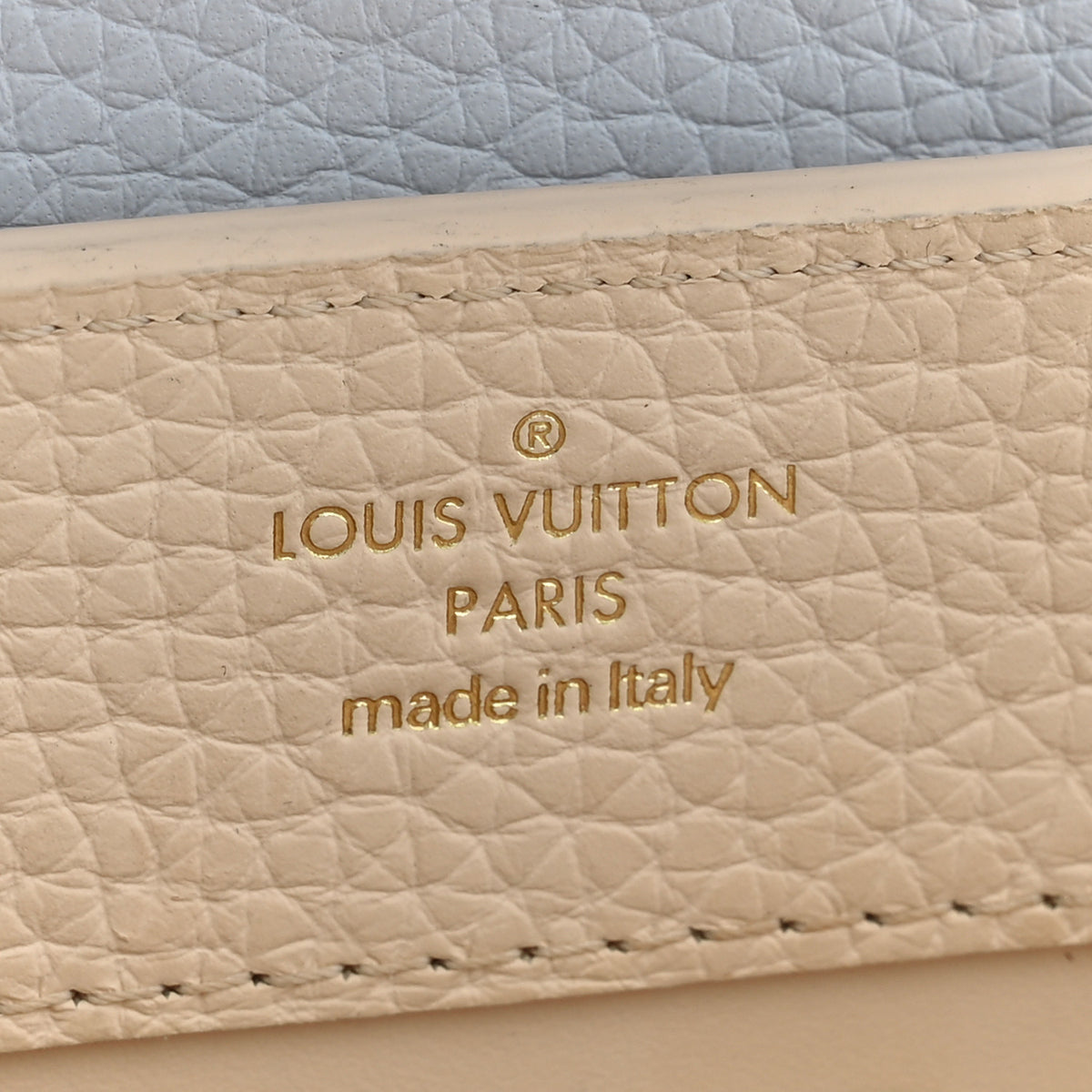 Taurillon LV Capucines Mini Blush Olyme Blue White