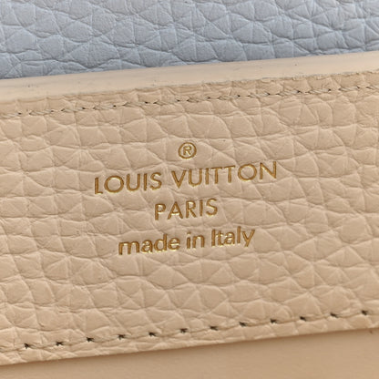 Louis Vuitton Taurillon LV Capucines Mini Blush Olyme Blue White 5 of 9