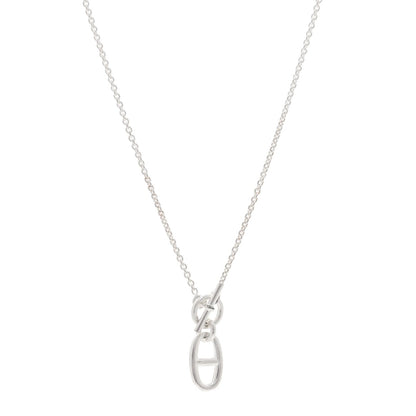 Hermes Sterling Silver Amulette Chaine d'Ancre Necklace 1 of 5