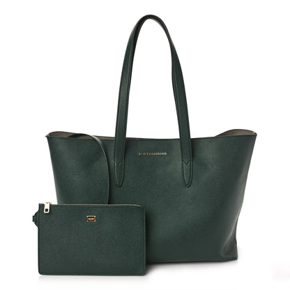 Dolce & Gabbana Dauphine Stampa Morrbida Shopping Tote Lake 1 of 13
