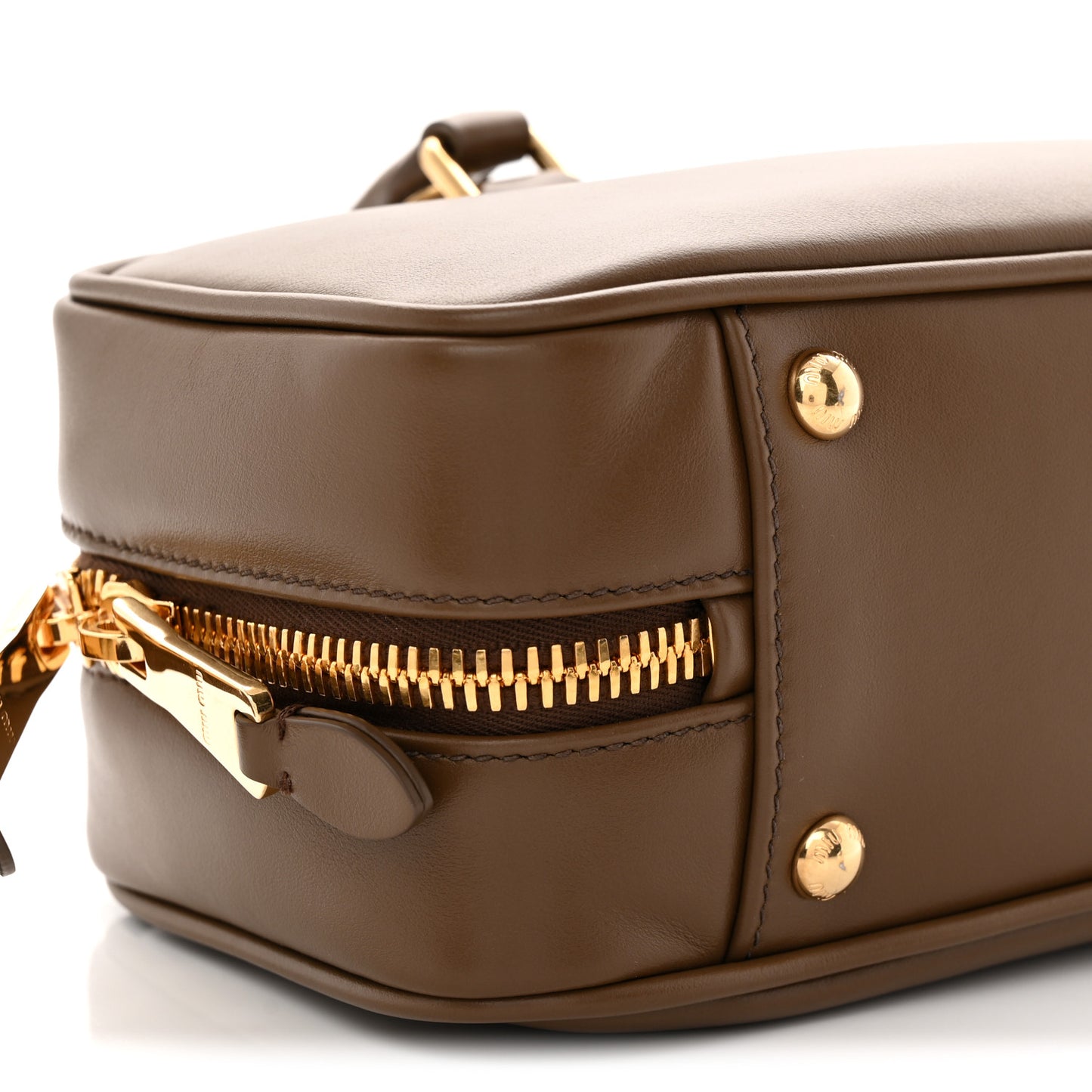 Calfskin Large Arcadie Top Handle Bag Tundra