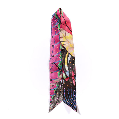 Hermes Silk Plumetis Twilly Rose 3 of 3