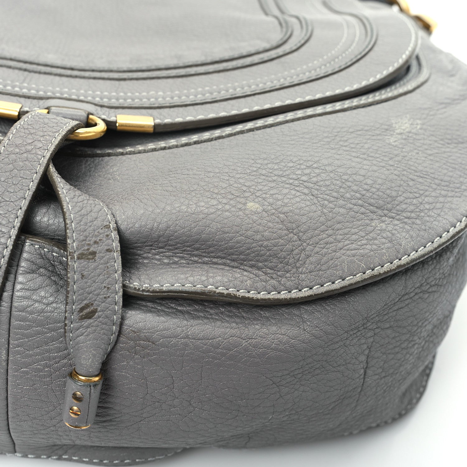 Chloe Calfskin Large Marcie Hobo Stone 12 of 15