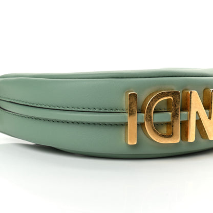 Fendi Vitello Grace New Matte Nano Fendigraphy Hobo Charm Menta 9 of 11