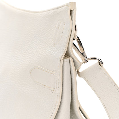 Hermes Taurillon Clemence Jypsiere 31 White 20 of 24