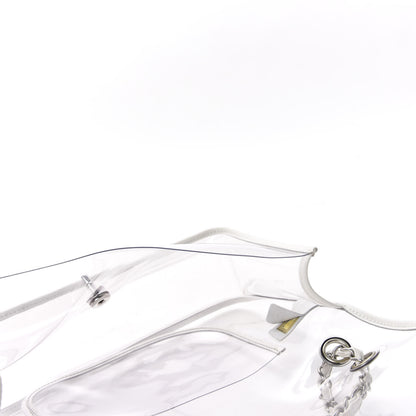 Chanel Vinyl Large Naked Flap White 5 of 10