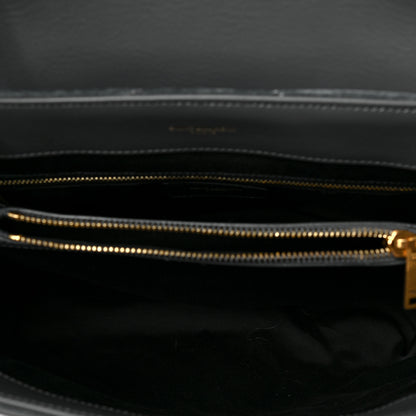 Saint Laurent Suede Y Quilted Monogram Medium Loulou Chain Satchel Storm 5 of 8