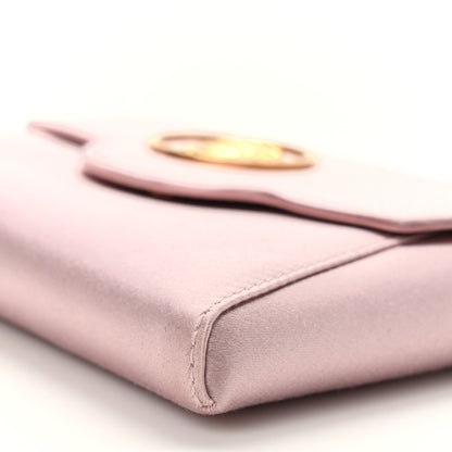 Versace Satin La Medusa Envelope Clutch Dusty Rose 9 of 10