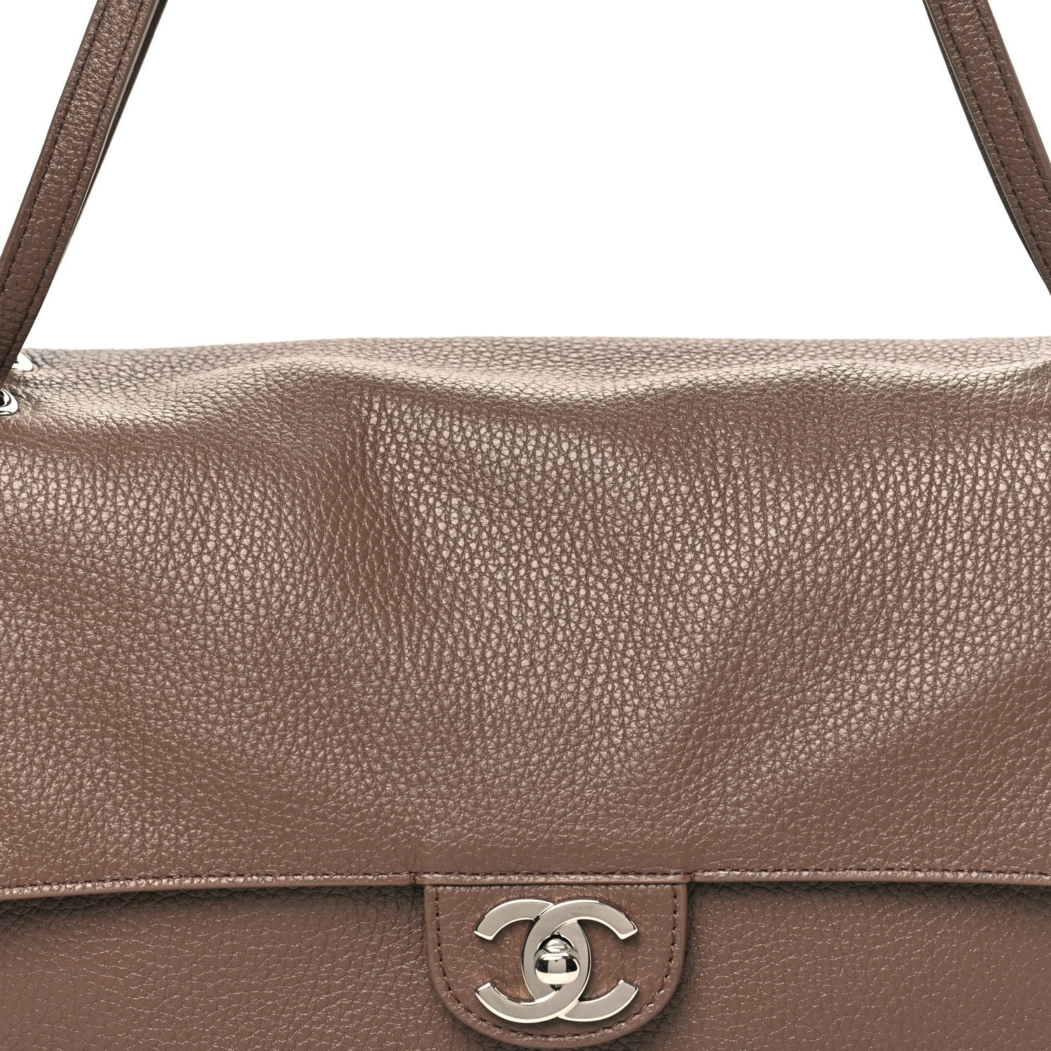 Chanel Grained Calfskin Small Souplissimo Maxi Flap Light Brown 8 of 11