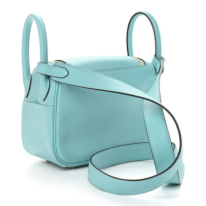 Hermes Swift Mini Lindy 20 Bleu Atoll 2 of 9