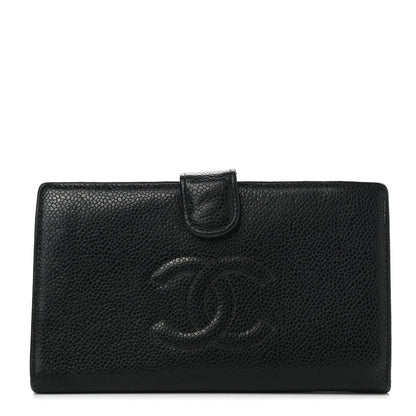 Chanel Caviar Timeless CC French Wallet Black 1 of 13