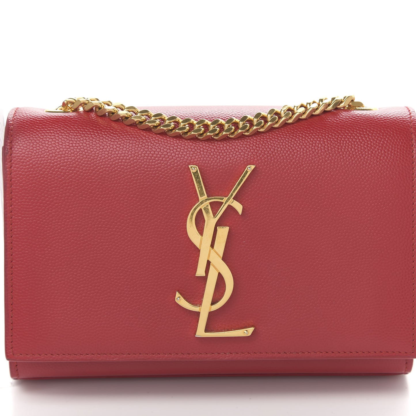 Grain De Poudre Small Monogram Kate Satchel Red