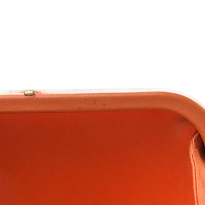Bottega Veneta Satin Intreccio Knot Clutch Orange 7 of 11