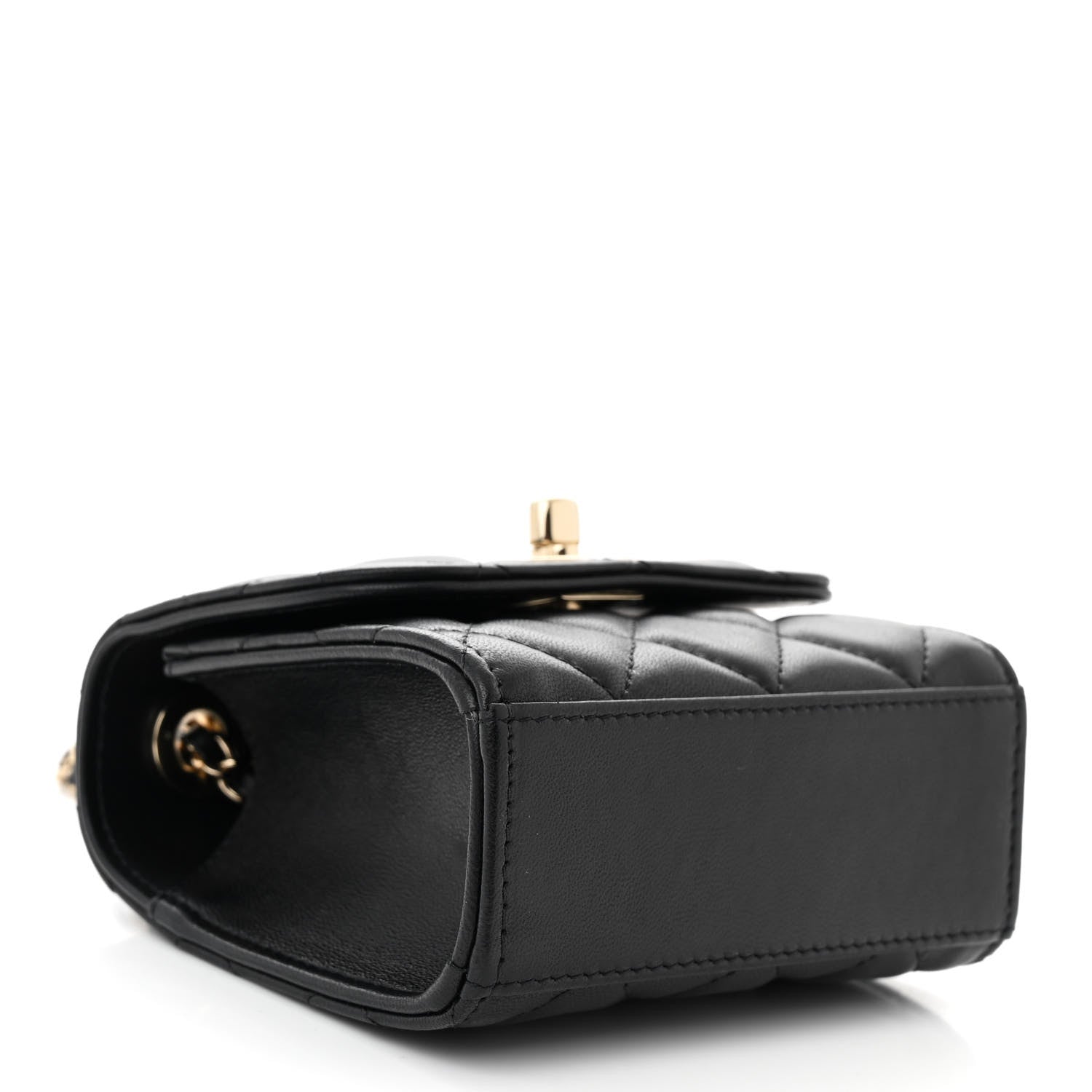 Chanel Lambskin Quilted Mini Trendy CC Chain Wallet Black 4 of 10
