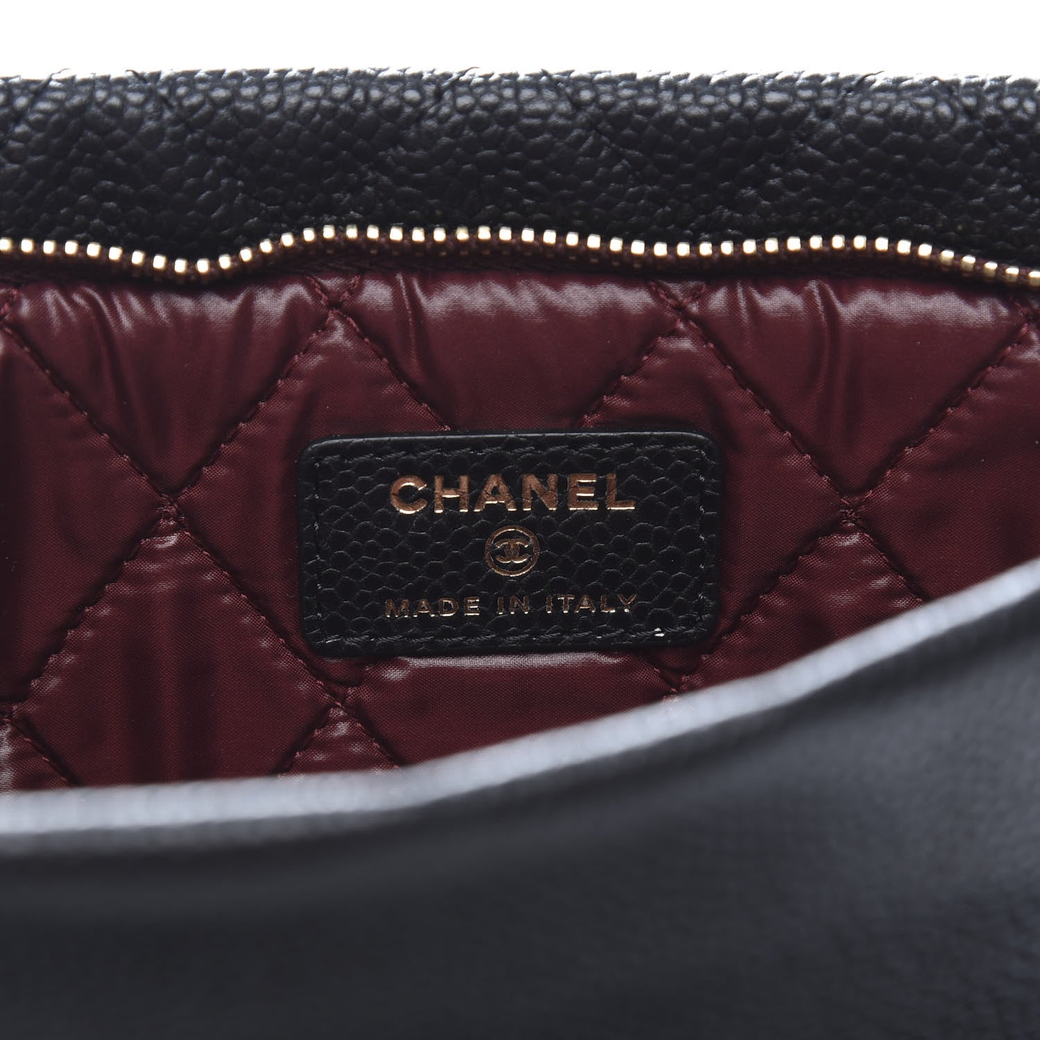 Chanel Caviar Quilted CC Beauty Clutch Black 6 of 11