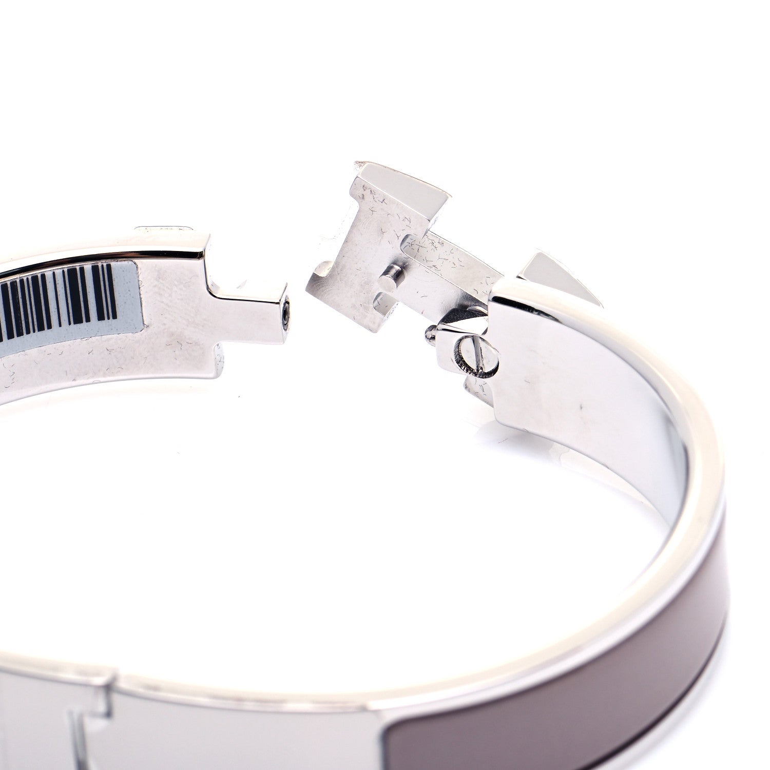 Hermes Enamel Narrow Clic Clac H Bracelet PM Marron Glace 5 of 8