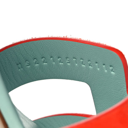 Hermes Suede Goatskin Oasis Sandals 37 Rose Sorbet 8 of 9