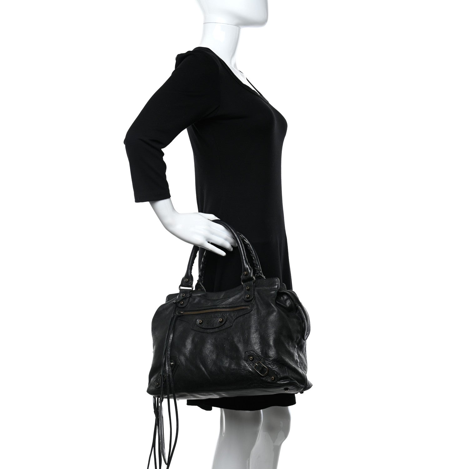 Balenciaga Agneau Classic Hardware Step Black 2 of 16