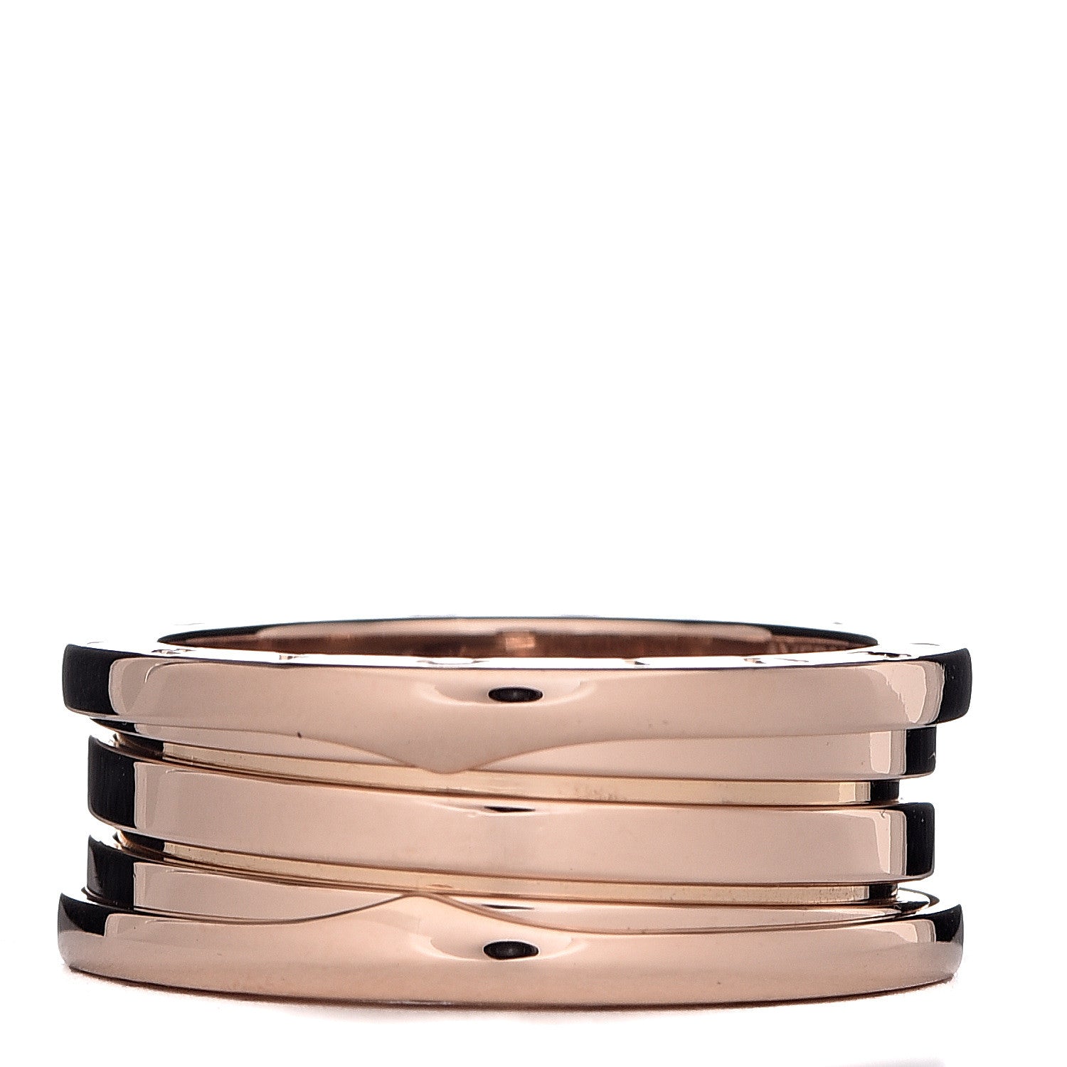 Bulgari 18K Rose Gold B.Zero1 Three-Band Ring 60 9 3 of 6